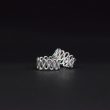 Silver Wave Toe Ring